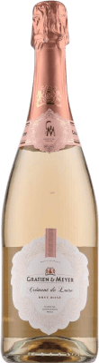 17,95 € Бесплатная доставка | Розовое игристое Gratien & Meyer Rosé сухой A.O.C. Crémant de Loire Луара Франция Cabernet Franc, Pinot Black, Chardonnay, Chenin White бутылка 75 cl