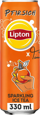 0,95 € Free Shipping | Soft Drinks Lipton Sparkling Germany Can 33 cl Pfirsich — Peach, Ice Tea
