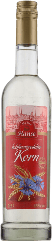 7,95 € Free Shipping | Pomace Brandy Meine Hanse Barrel Fermented Germany Medium Bottle 50 cl Korn — Grain
