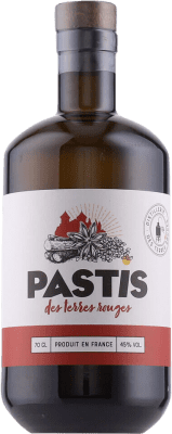 33,95 € Бесплатная доставка | Pastis Terres Rouges Франция бутылка 70 cl