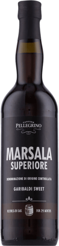 12,95 € Envio grátis | Vinho fortificado Cantine Pellegrino Garibaldi Superiore Doce D.O.C. Marsala Sicília Itália Garrafa 75 cl