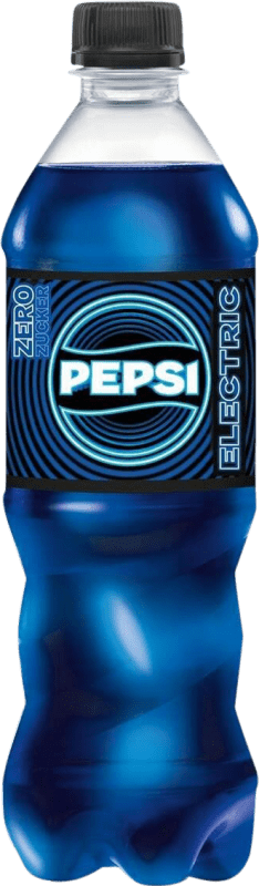 0,95 € Envio grátis | Refrigerantes Pepsi Electric Zero Sem Açúcar Blue — Edição Azul Alemanha Garrafa Medium 50 cl PET