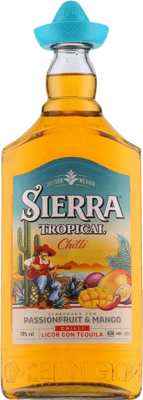 28,95 € 免费送货 | 利口酒 Sierra 墨西哥 1 L Passion Fruit — 百香果, Mango — 芒果, Chili Pepper — 辣椒, Tropical — 热带风味