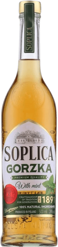 13,95 € 送料無料 | ハーブリキュール Soplica Gorzka ポーランド ミディアムボトル 50 cl Mint — ミント
