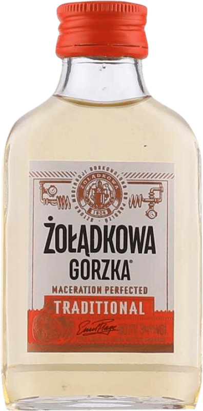 4,95 € 免费送货 | 利口酒 Zoladkowa Gorzka 传统 波兰 小瓶装 10 cl