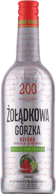 8,95 € Free Shipping | Liqueurs Zoladkowa Limonka Limited Edition Poland Medium Bottle 50 cl Lime, Arbuz — Watermelon