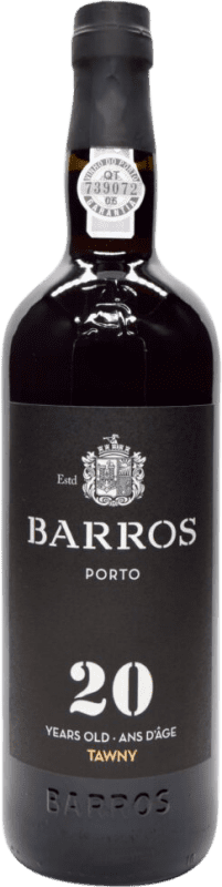56,95 € Envío gratis | Vino generoso Sogevinus Barros I.G. Porto Oporto Portugal 20 Años Botella 75 cl
