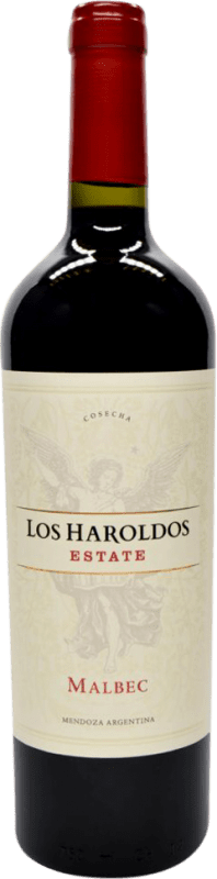 16,95 € 送料無料 | 赤ワイン Los Haroldos. Estate I.G. Mendoza メンドーサ アルゼンチン Malbec ボトル 75 cl