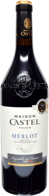 11,95 € Бесплатная доставка | Красное вино Maison Castel I.G.P. Vin de Pays d'Oc Франция Merlot бутылка 75 cl