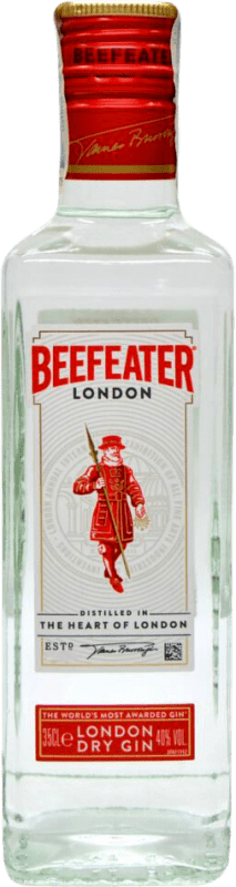 11,95 € Envio grátis | Genever Gin Beefeater Reino Unido Garrafinha Terço 35 cl