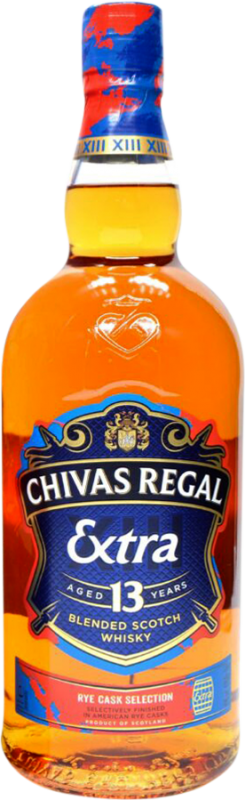 56,95 € Free Shipping | Blended Whisky Chivas Regal Extra Rye Cask Selection United Kingdom 13 Years Bottle 1 L
