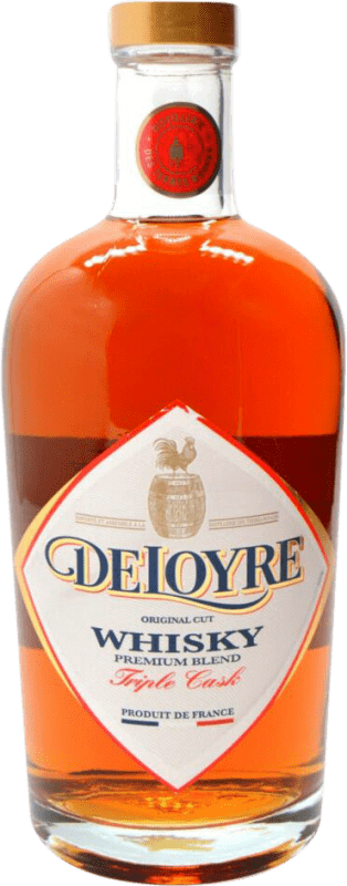 34,95 € Envio grátis | Whisky Blended Terres Rouges Deloyre Premium Triple Cask França Garrafa 70 cl