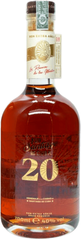 232,95 € Бесплатная доставка | Ром Cuba Ron Santiago Куба 20 Лет бутылка 70 cl