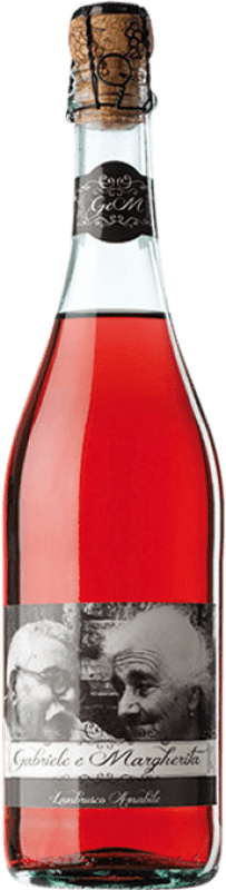 5,95 € 免费送货 | 玫瑰气泡酒 Gabriele e Margherita. Rosato 西班牙 Lambrusco 瓶子 75 cl