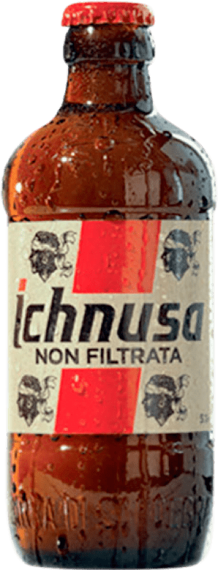 1,95 € 免费送货 | 啤酒 Ichnusa Non Filtrato — 未过滤 西班牙 三分之一升瓶 33 cl