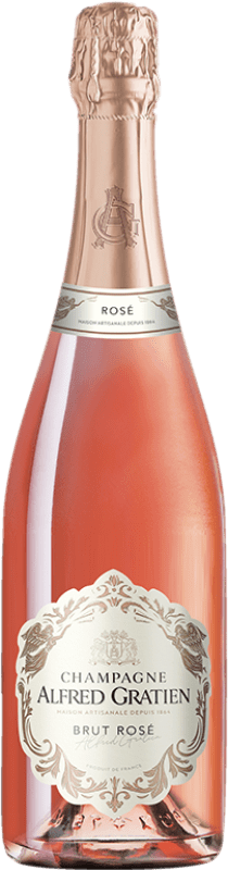 53,95 € Бесплатная доставка | Розовое игристое Alfred Gratien Rosé брют A.O.C. Champagne шампанское Франция Pinot Black, Chardonnay, Pinot Meunier бутылка 75 cl