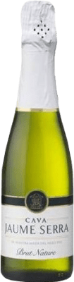 3,95 € Free Shipping | White sparkling Jaume Serra Brut Nature D.O. Cava Spain Macabeo, Xarel·lo, Parellada Small Bottle 20 cl
