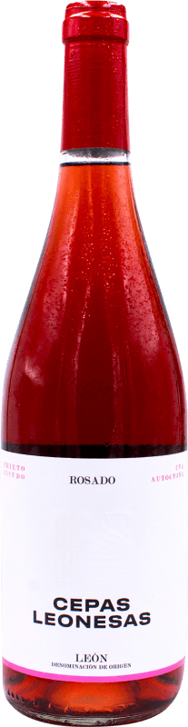 6,95 € Spedizione Gratuita | Vino rosato Cepas Leonesas D.O. Tierra de León Castilla y León Spagna Prieto Picudo Bottiglia 75 cl
