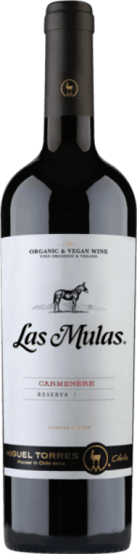 11,95 € 免费送货 | 红酒 Torres Las Mulas I.G. Valle Central 中央谷地 西班牙 Carmenère 瓶子 75 cl