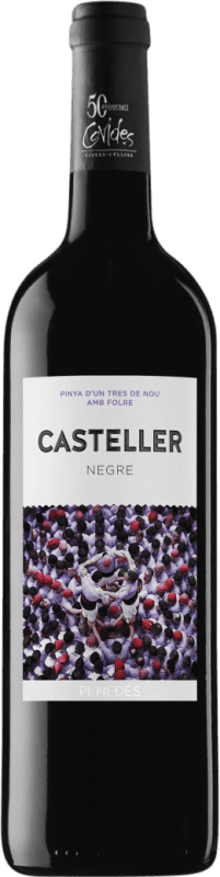 6,95 € Envío gratis | Vino tinto Covides Casteller Joven D.O. Penedès Cataluña España Botella 75 cl