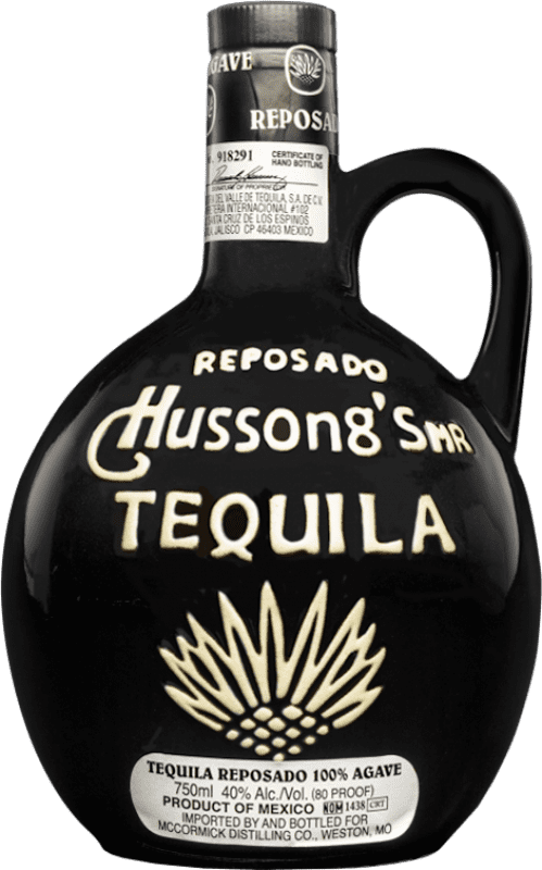 93,95 € Envio grátis | Tequila Valle del Tequila Hussong's Reposado México Garrafa 70 cl