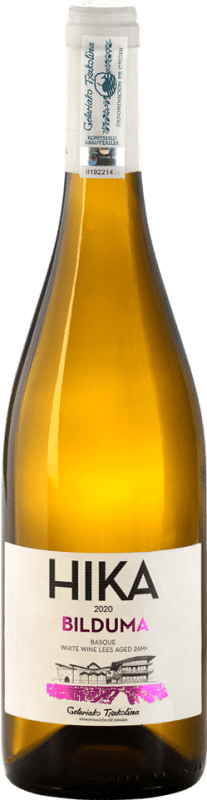 24,95 € Envoi gratuit | Vin blanc Hika Txakolindegia Bilduma Basque Sobre Lías Espagne Bouteille 75 cl