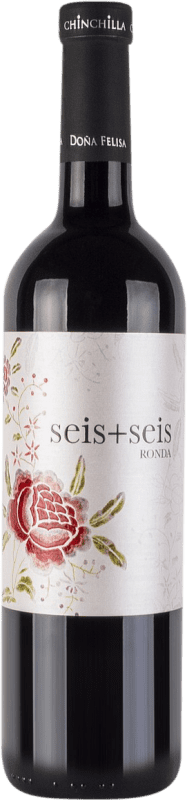 41,95 € Envío gratis | Vino tinto Doña Felisa Seis Más Seis 9 Meses Crianza D.O. Sierras de Málaga Andalucía España Botella Magnum 1,5 L