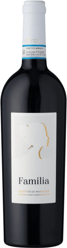 16,95 € Envio grátis | Vinho tinto a6mani Familiae D.O.C. Primitivo di Manduria Puglia Itália Primitivo Garrafa 75 cl