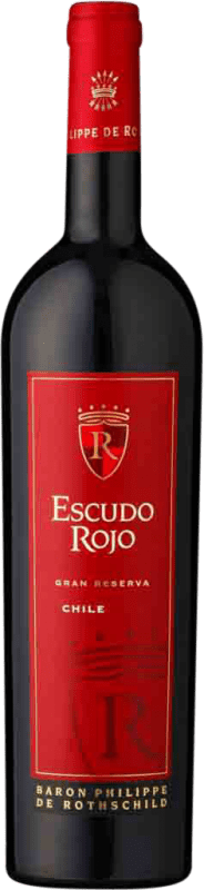 12,95 € Envio grátis | Vinho Tinto Philippe de Rothschild Escudo Rojo Blend I.G. Valle Central Vale Central Chile Syrah, Cabernet Sauvignon, Cabernet Franc, Carmenère Garrafa 75 cl
