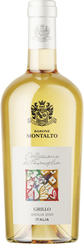 13,95 € Бесплатная доставка | Белое вино Barone Montalto сухой D.O.C. Sicilia Сицилия Италия Grillo бутылка 75 cl