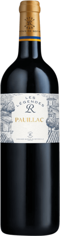 112,95 € Бесплатная доставка | Красное вино Château Lafite-Rothschild Les Légendes R A.O.C. Pauillac Бордо Франция Merlot — Мерло, Cabernet Sauvignon — Каберне Совиньон Бутылка Магнум 1,5 L