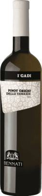 8,95 € 送料無料 | 白ワイン Bennati I Gadi Seco — 辛口 I.G.T. Veneto ベネト イタリア Pinot Gris — ピノ・グリ 75 cl