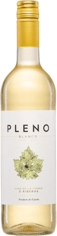 9,95 € Envío gratis | Vino blanco Agronavarra Pleno Blanco Semi-Seco Semi-Dulce I.G.P. Vino de la Tierra 3 Riberas España Viura, Chardonnay Botella 75 cl