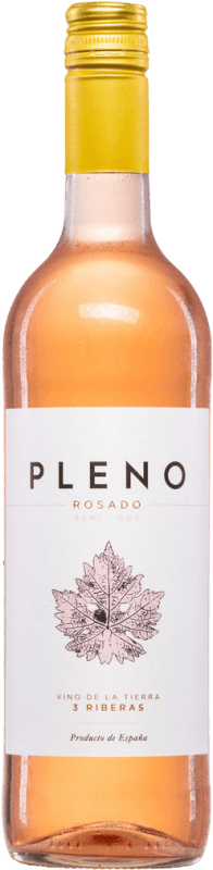 9,95 € Envío gratis | Vino rosado Agronavarra Pleno Rosado Semi-Seco Semi-Dulce I.G.P. Vino de la Tierra 3 Riberas España Tempranillo, Garnacha Tintorera Botella 75 cl
