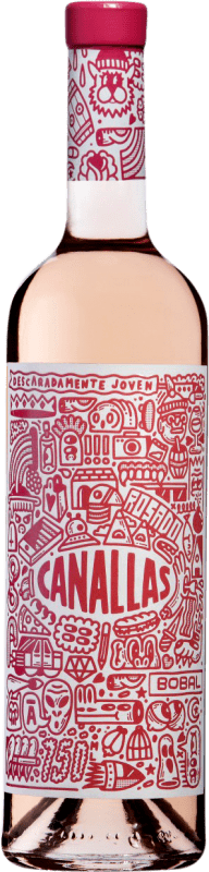 10,95 € Spedizione Gratuita | Vino Rosato Antonio Arráez Canallas Seco — Secco D.O. Valencia Comunità Valenciana Spagna Bobal 75 cl
