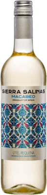 7,95 € Kostenloser Versand | Weißwein Coviñas Sierra Salinas Blanco Trocken D.O. Utiel-Requena Spanien Macabeo Flasche 75 cl