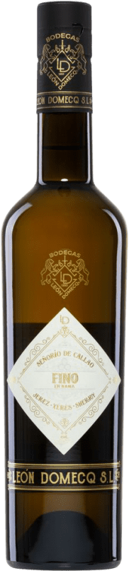 42,95 € Spedizione Gratuita | Vino Liquoroso León Domecq Señorío de Callao Seco — Secco Fino en Rama — Non Filtrato D.O. Jerez-Xérès-Sherry Spagna Palomino Fino Bottiglia Medium 50 cl