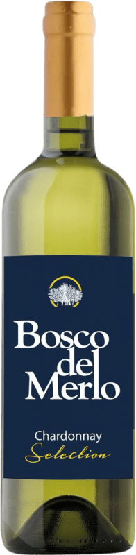 13,95 € Envio grátis | Vinho Branco Bosco del Merlo Seleção I.G.T. Veneto Vêneto Itália Chardonnay 75 cl