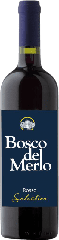 10,95 € Kostenloser Versand | Rotwein Bosco del Merlo Selection Rosso I.G.T. Veneto Venetien Italien Syrah, Refosco Flasche 75 cl