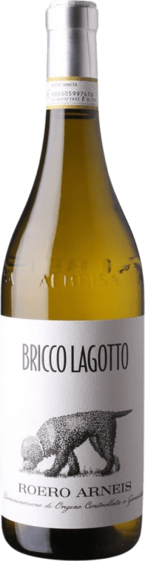 19,95 € Envío gratis | Vino blanco Bricco Lagotto D.O.C.G. Roero Piemonte Italia Arneis Botella 75 cl