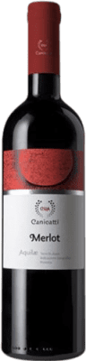 13,95 € Envío gratis | Vino tinto Canicatti Aquilae D.O.C. Sicilia Sicilia Italia Merlot Botella 75 cl