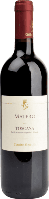 11,95 € Envío gratis | Vino tinto Cantina Gentili Matero Rosso I.G.T. Toscana Toscana Italia Merlot, Cabernet Sauvignon, Sangiovese, Colorino Botella 75 cl