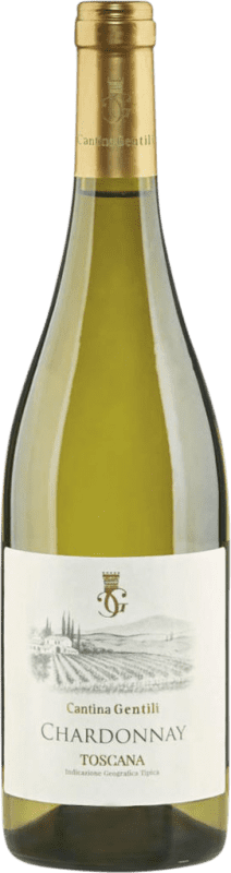19,95 € Envío gratis | Vino blanco Cantina Gentili I.G.T. Toscana Toscana Italia Chardonnay Botella 75 cl