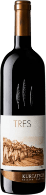 303,95 € Бесплатная доставка | Красное вино Kurtatsch Tres Merlot Cabernet Franc сухой Резерв D.O.C. Alto Adige Трентино Италия Merlot, Cabernet Franc бутылка 75 cl