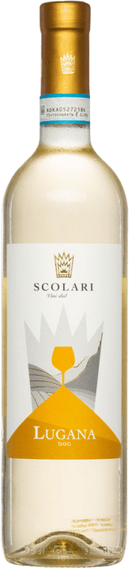 17,95 € Envío gratis | Vino blanco Cantine Scolari Visual Seco D.O.C. Lugana Veneto Italia Trebbiano di Lugana Botella 75 cl