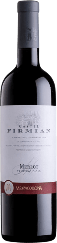 8,95 € Envío gratis | Vino tinto Castel Firmian Seco D.O.C. Trentino Trentino Italia Merlot Botella 75 cl
