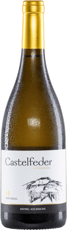 19,95 € 送料無料 | 白ワイン Castelfeder Seco — 辛口 D.O.C. Trentino トレンティーノ イタリア Pinot Gris — ピノ・グリ 75 cl