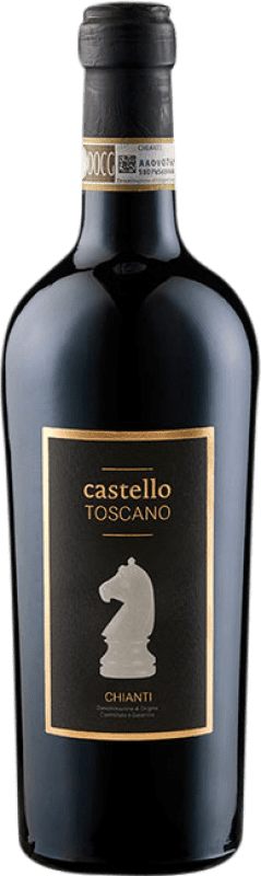 12,95 € Envoi gratuit | Vin Rouge Castello Toscano Seco — Sec D.O.C.G. Chianti Toscane Italie Sangiovese Bouteille 75 cl