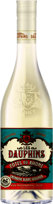 9,95 € Spedizione Gratuita | Vino bianco Cellier des Dauphins Blanc A.O.C. Côtes du Rhône Rhône Francia Grenache Bianca, Viognier Bottiglia 75 cl