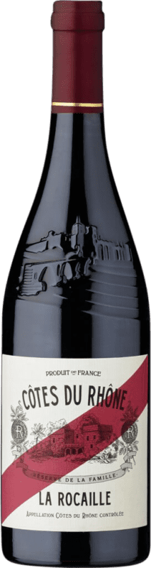 10,95 € Бесплатная доставка | Красное вино Cellier des Princes. La Rocaille Seco — Сухое A.O.C. Côtes du Rhône Рона Франция Syrah — Сира, Garnacha — Гренаш, Mourvèdre — Мурведр Бутылка 75 cl
